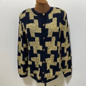 South Wool 100% Wool Cardigan Sweater Size Large
